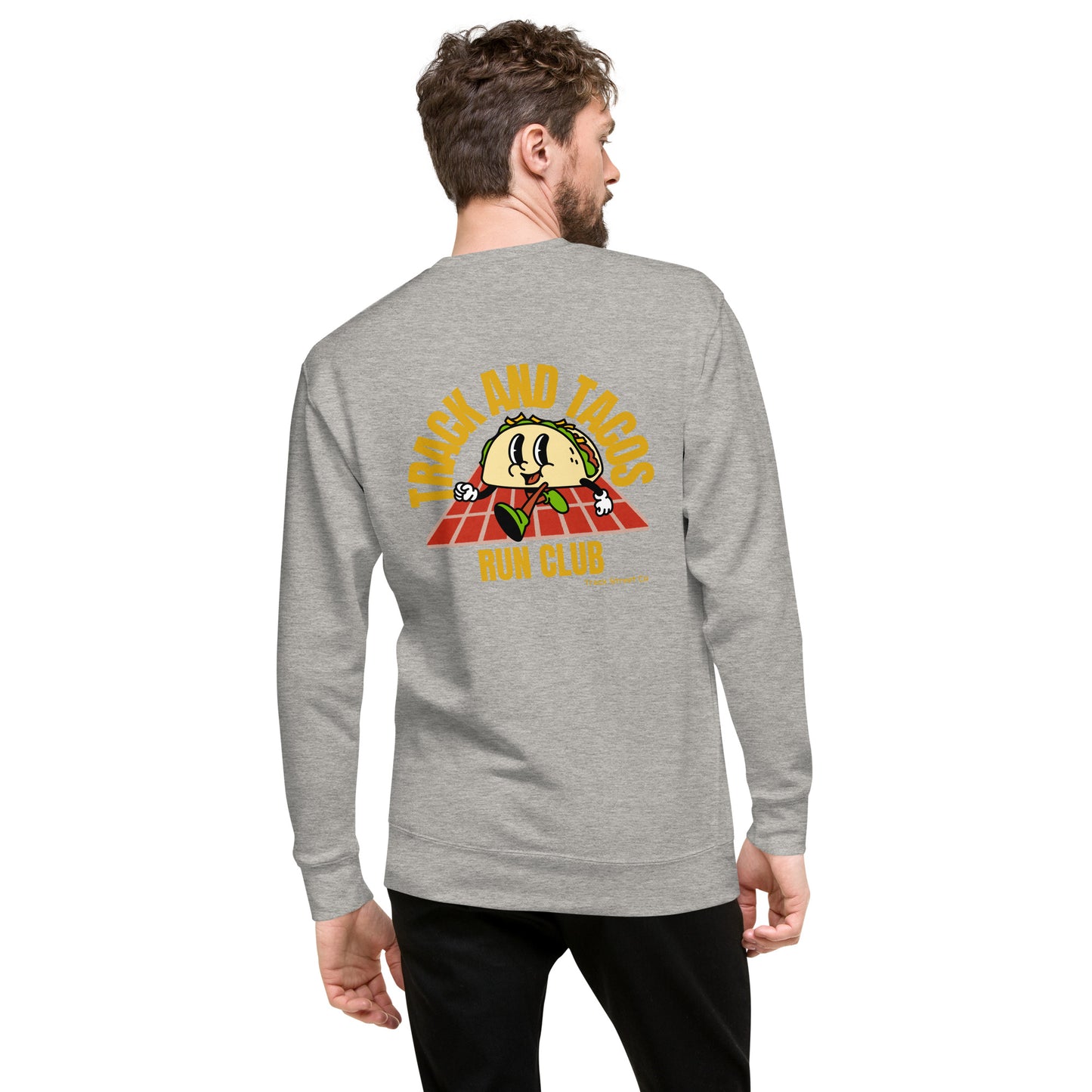 Track and Tacos Run Club Unisex Premium Sweatshirt