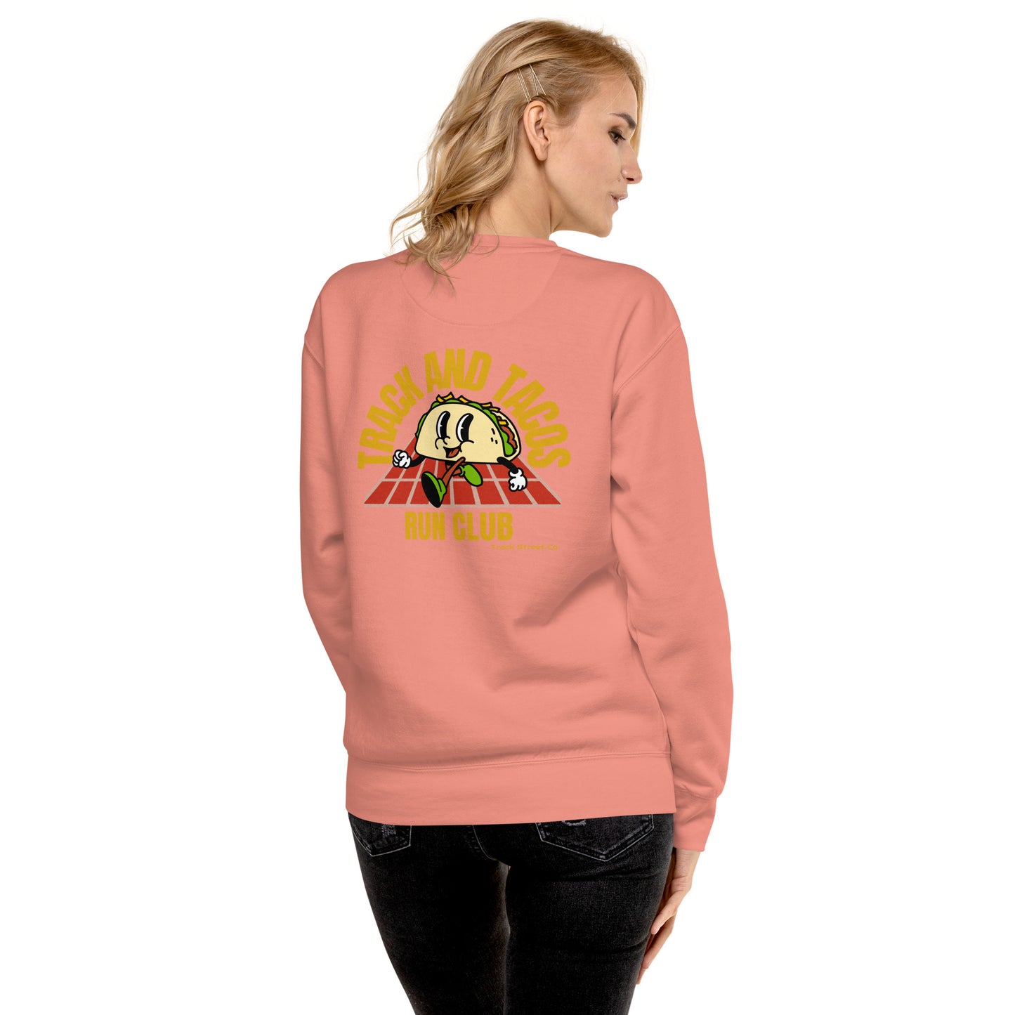 Track and Tacos Run Club Unisex Premium Sweatshirt