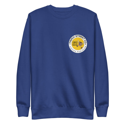 Track Street Co Coffee Run Club Unisex Premium Sweatshirt