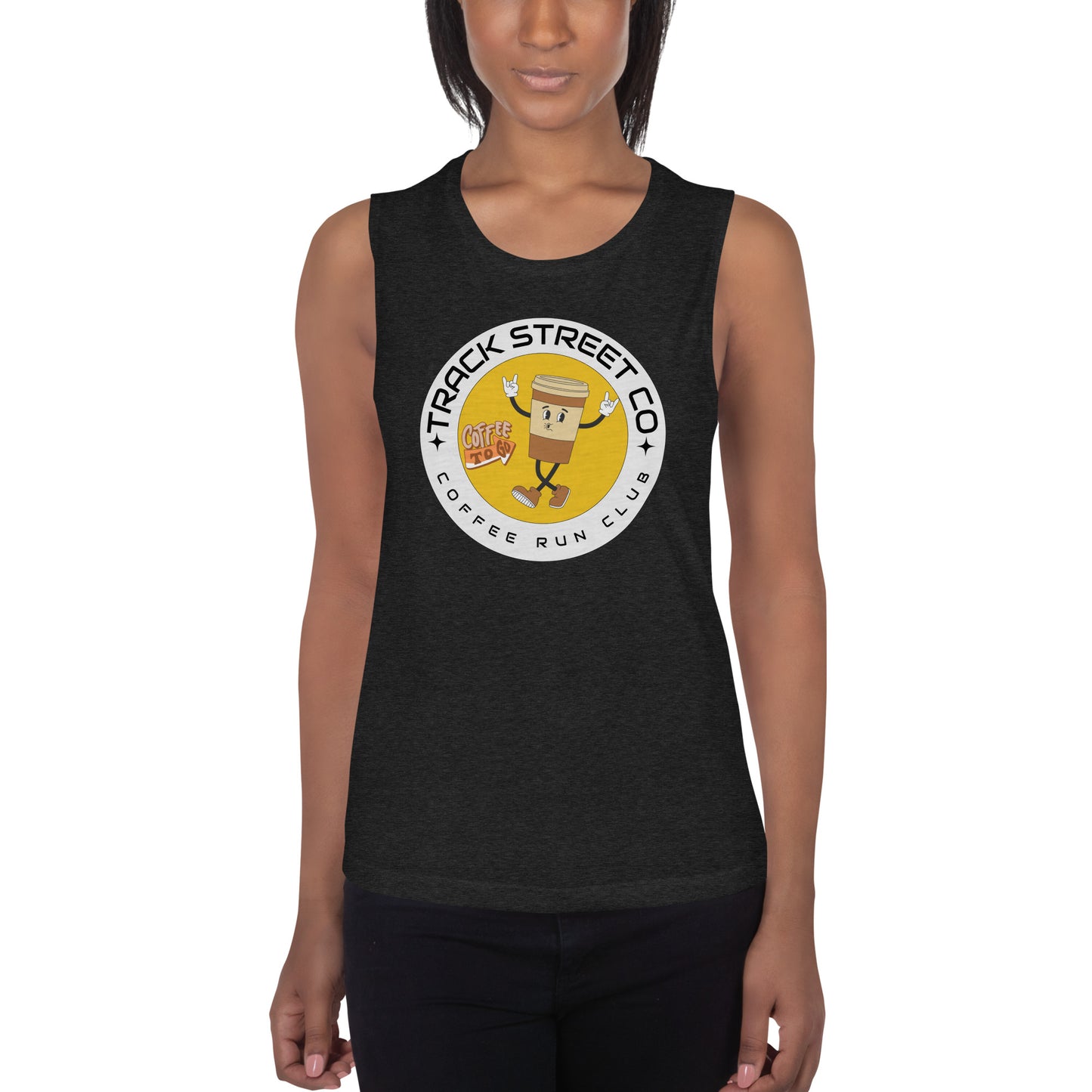 Coffee Run Club Ladies’ Muscle Tank