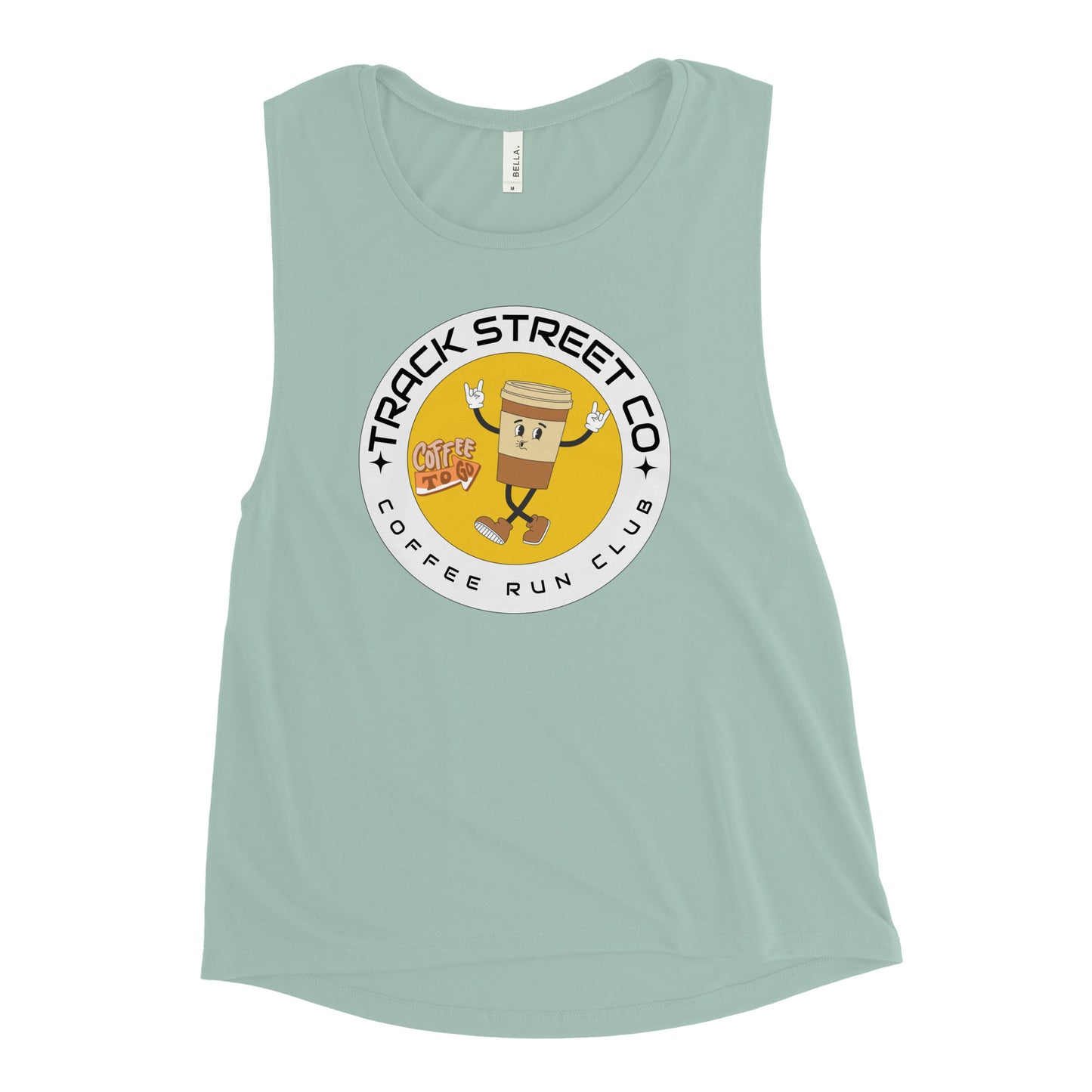 Coffee Run Club Ladies’ Muscle Tank