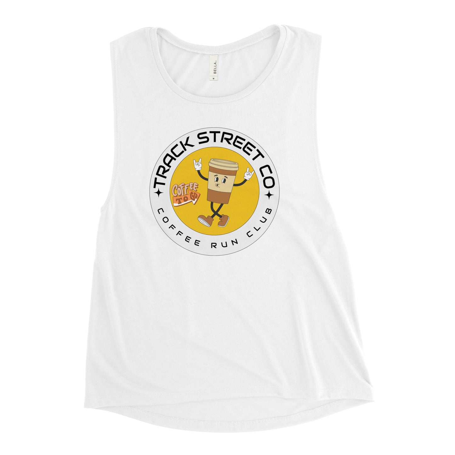 Coffee Run Club Ladies’ Muscle Tank